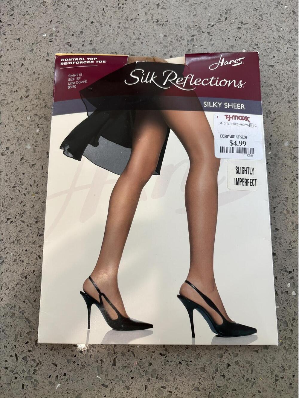 HanesSilk Reflections Silky Sheer Control Top Size EF Little Color (#7)